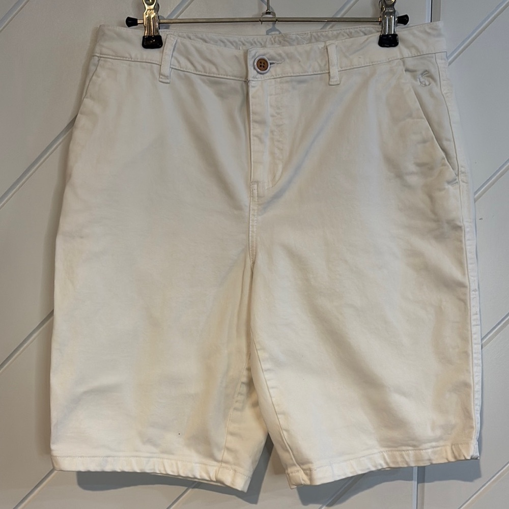 Joules white chinos size 8